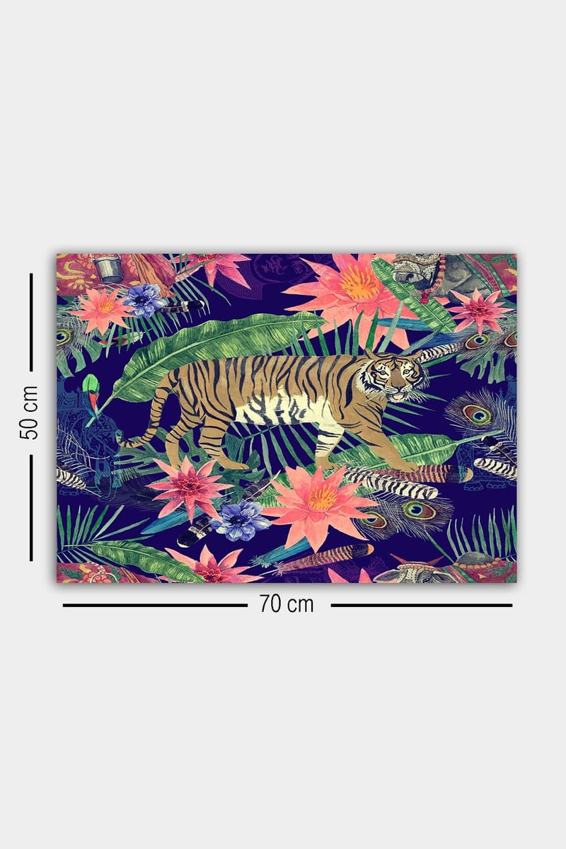 Dekorativ Canvasbilde 50x70 cm - Flerfarget - Interiør - Maleri & posters - Lerretsbilder