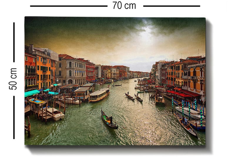 Dekorativ Canvasbilde 50x70 cm - Flerfarget - Interiør - Maleri & posters - Lerretsbilder