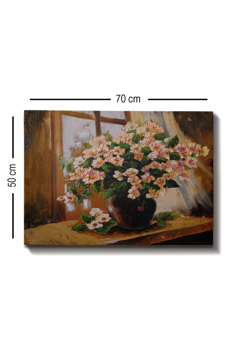 Dekorativ Canvasbilde 50x70 cm - Flerfarget - Interiør - Maleri & posters - Lerretsbilder