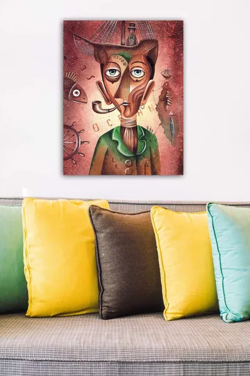 Dekorativ Canvasbilde 50x70 cm - Flerfarget - Interiør - Maleri & posters - Lerretsbilder