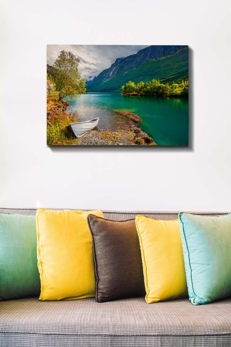 Dekorativ Canvasbilde 50x70 cm - Flerfarget - Interiør - Maleri & posters - Lerretsbilder