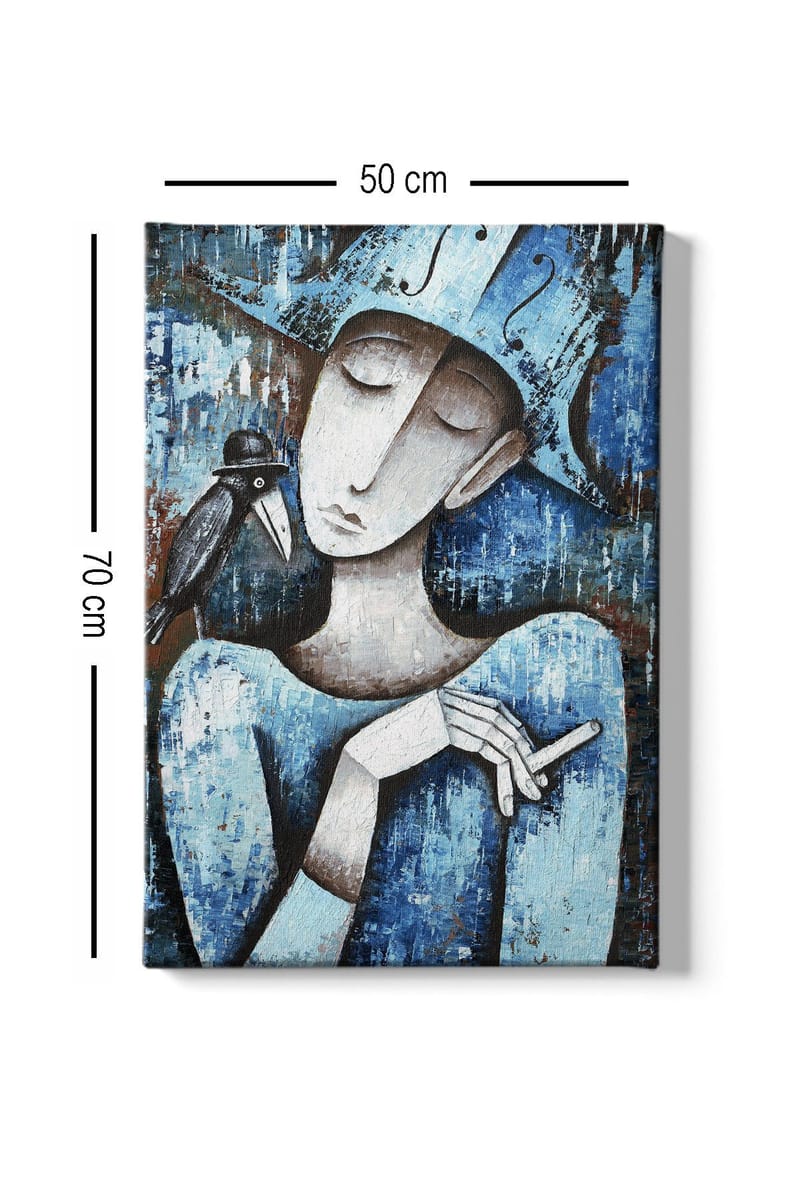 Dekorativ Canvasbilde 50x70 cm - Flerfarget - Interiør - Maleri & posters - Lerretsbilder