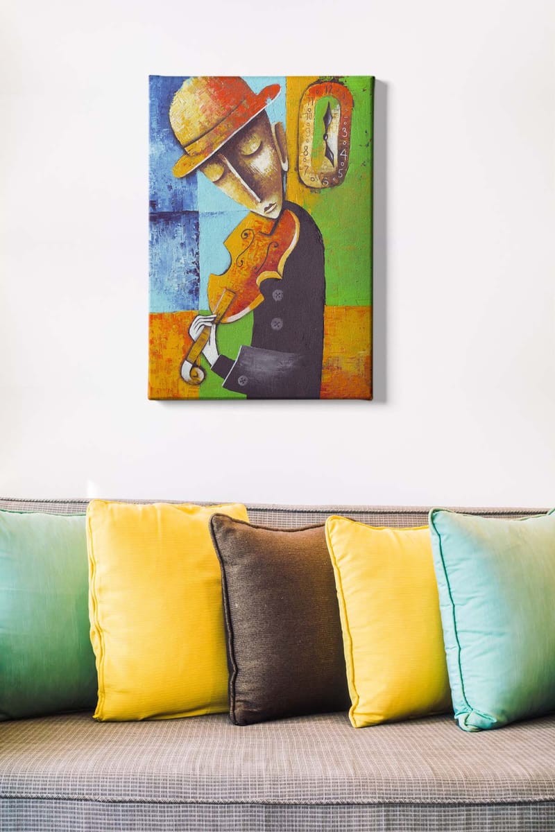 Dekorativ Canvasbilde 50x70 cm - Flerfarget - Interiør - Maleri & posters - Lerretsbilder