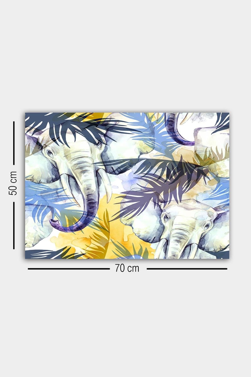 Dekorativ Canvasbilde 50x70 cm - Flerfarget - Interiør - Maleri & posters - Lerretsbilder