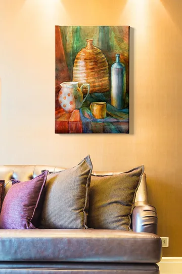 Dekorativ Canvasbilde 50x70 cm - Flerfarget - Interiør - Maleri & posters - Lerretsbilder