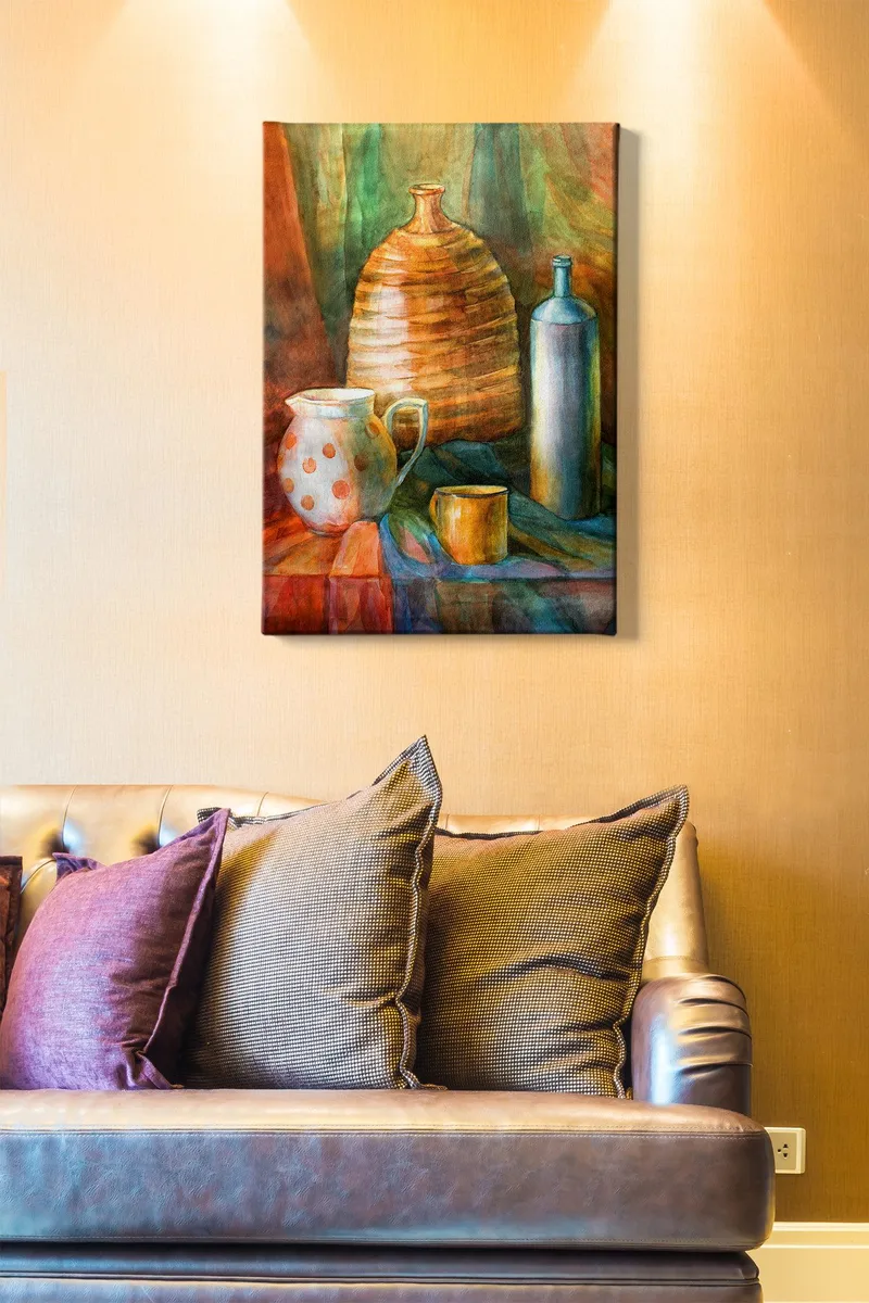 Dekorativ Canvasbilde 50x70 cm - Flerfarget - Interiør - Maleri & posters - Lerretsbilder