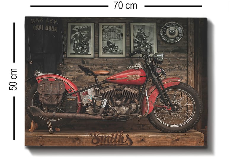 Dekorativ Canvasbilde 50x70 cm - Flerfarget - Interiør - Maleri & posters - Lerretsbilder