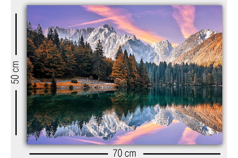 Dekorativ Canvasbilde 50x70 cm - Flerfarget - Interiør - Maleri & posters - Lerretsbilder