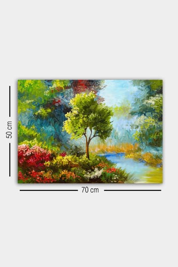 Dekorativ Canvasbilde 50x70 cm - Flerfarget - Interiør - Maleri & posters - Lerretsbilder