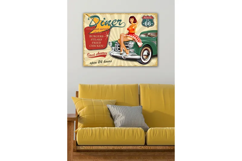 Dekorativ Canvasbilde 50x70 cm, Flerfarget