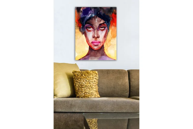 Dekorativ Canvasbilde 50x70 cm - Flerfarget - Interiør - Maleri & posters - Lerretsbilder