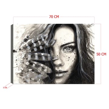 Dekorativ Canvasbilde 50x70 cm - Flerfarget - Interiør - Maleri & posters - Lerretsbilder