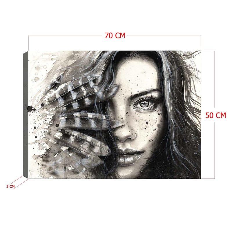 Dekorativ Canvasbilde 50x70 cm - Flerfarget - Interiør - Maleri & posters - Lerretsbilder