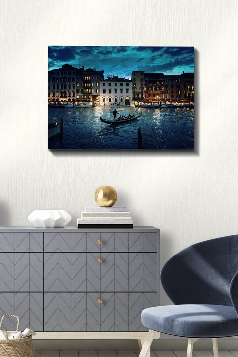 Dekorativ Canvasbilde 50x70 cm - Flerfarget - Interiør - Maleri & posters - Lerretsbilder