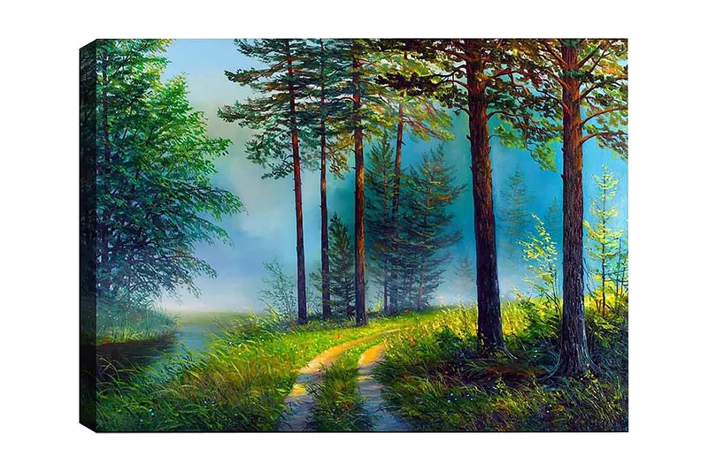 Dekorativ Canvasbilde 50x70 cm - Flerfarget - Interiør - Maleri & posters - Lerretsbilder