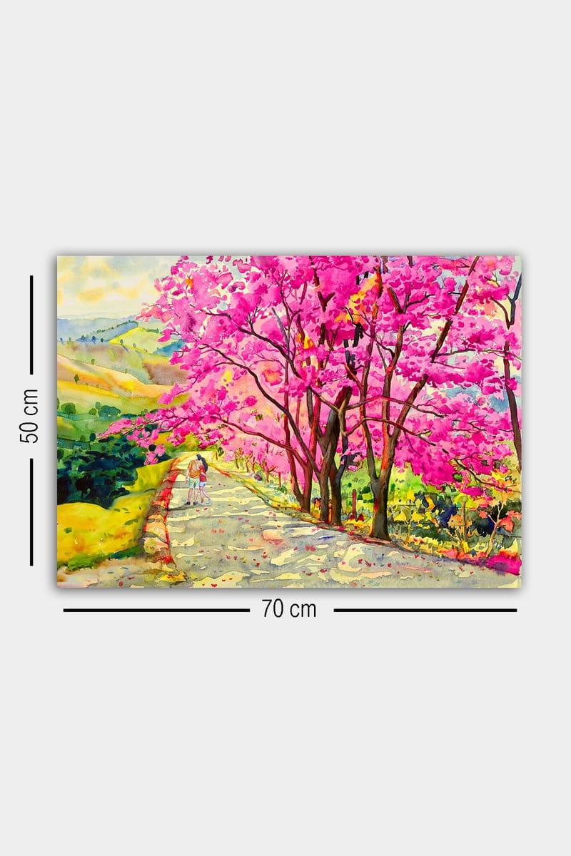 Dekorativ Canvasbilde 50x70 cm - Flerfarget - Interiør - Maleri & posters - Lerretsbilder