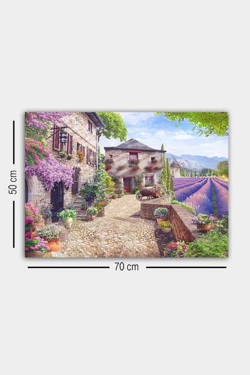 Dekorativ Canvasbilde 50x70 cm - Flerfarget - Interiør - Maleri & posters - Lerretsbilder