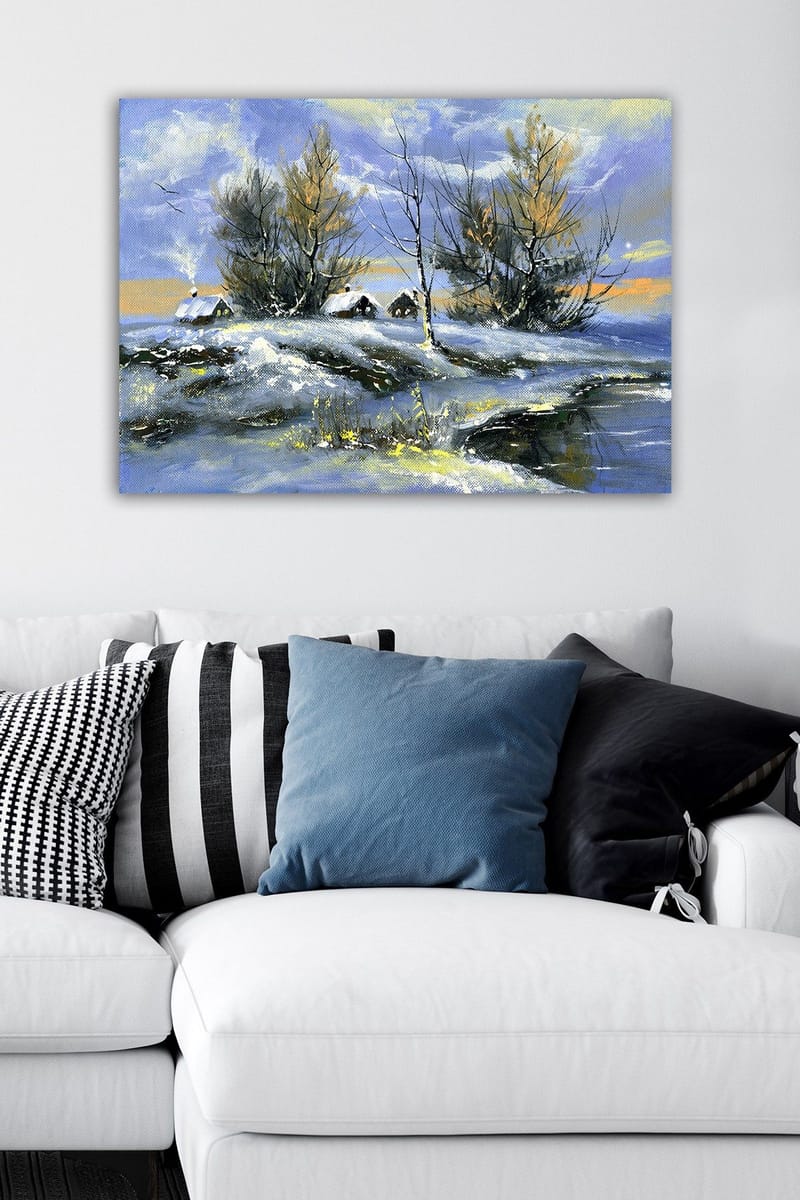 Dekorativ Canvasbilde 50x70 cm - Flerfarget - Interiør - Maleri & posters - Lerretsbilder