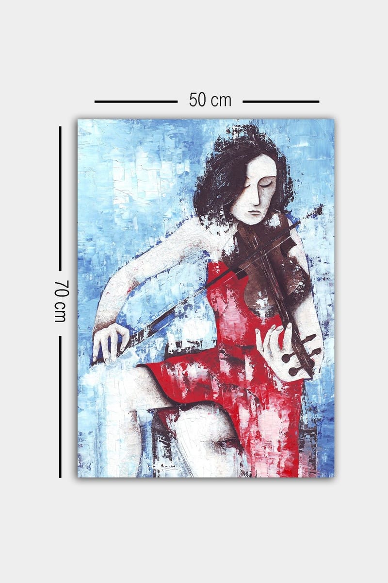 Dekorativ Canvasbilde 50x70 cm - Flerfarget - Interiør - Maleri & posters - Lerretsbilder