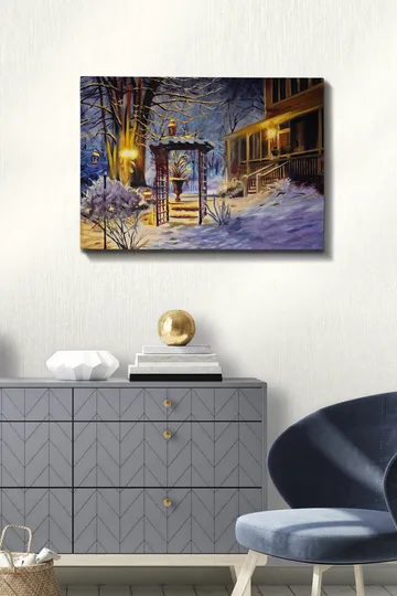 Dekorativ Canvasbilde 50x70 cm - Flerfarget - Interiør - Maleri & posters - Lerretsbilder