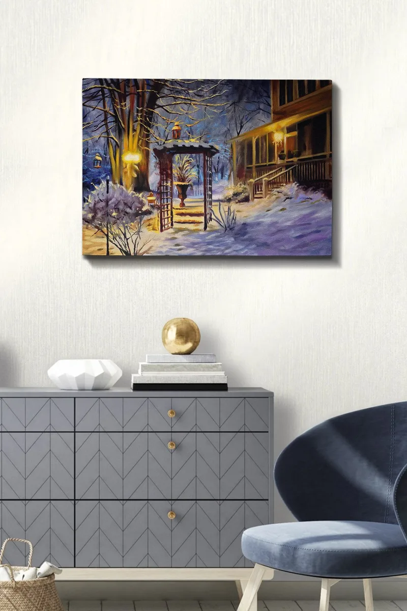 Dekorativ Canvasbilde 50x70 cm - Flerfarget - Interiør - Maleri & posters - Lerretsbilder