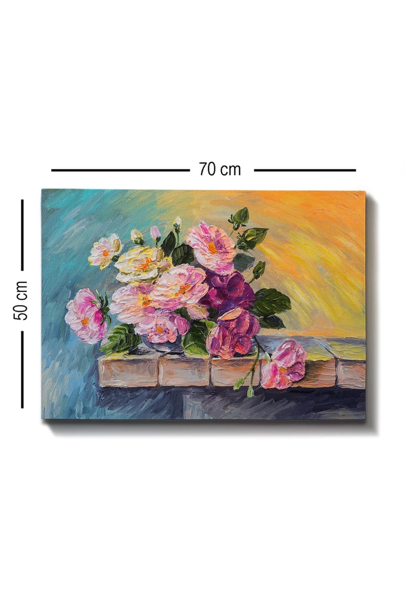 Dekorativ Canvasbilde 50x70 cm - Flerfarget - Interiør - Maleri & posters - Lerretsbilder