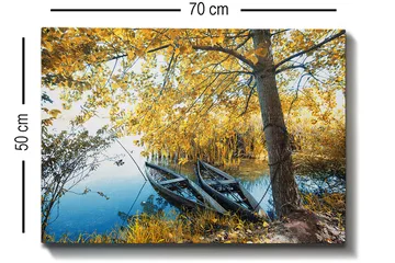 Dekorativ Canvasbilde 50x70 cm - Flerfarget - Interiør - Maleri & posters - Lerretsbilder