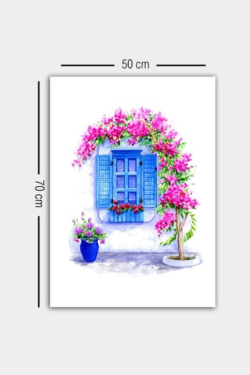 Dekorativ Canvasbilde 50x70 cm - Flerfarget - Interiør - Maleri & posters - Lerretsbilder