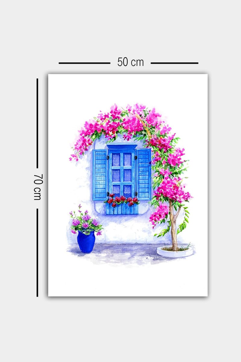 Dekorativ Canvasbilde 50x70 cm - Flerfarget - Interiør - Maleri & posters - Lerretsbilder