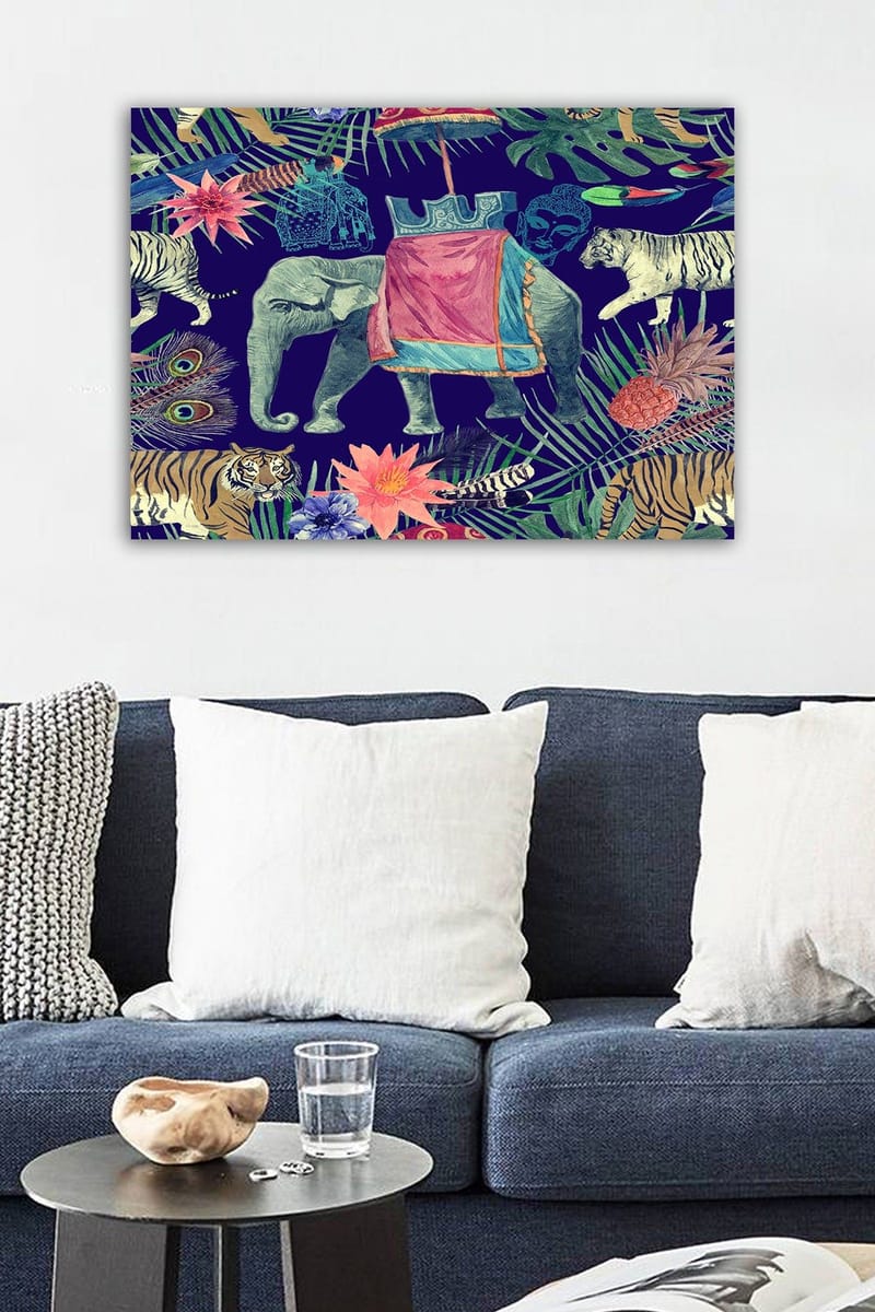 Dekorativ Canvasbilde 50x70 cm - Flerfarget - Interiør - Maleri & posters - Lerretsbilder