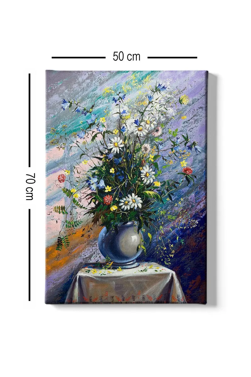 Dekorativ Canvasbilde 50x70 cm - Flerfarget - Interiør - Maleri & posters - Lerretsbilder