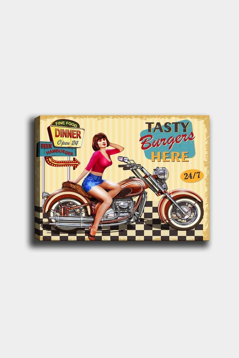 Dekorativ Canvasbilde 50x70 cm, Flerfarget