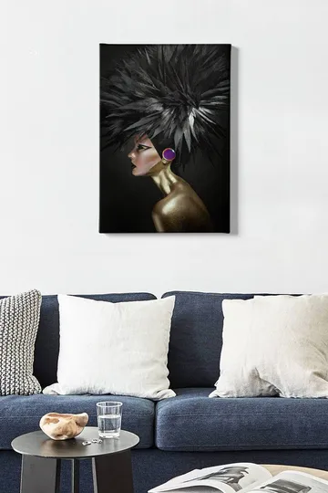 Dekorativ Canvasbilde 50x70 cm - Flerfarget - Interiør - Maleri & posters - Lerretsbilder