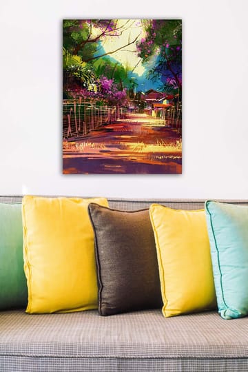 Dekorativ Canvasbilde 50x70 cm - Flerfarget - Interiør - Maleri & posters - Lerretsbilder