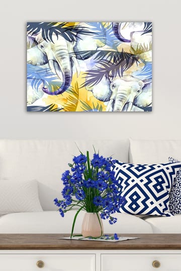 Dekorativ Canvasbilde 50x70 cm - Flerfarget - Interiør - Maleri & posters - Lerretsbilder