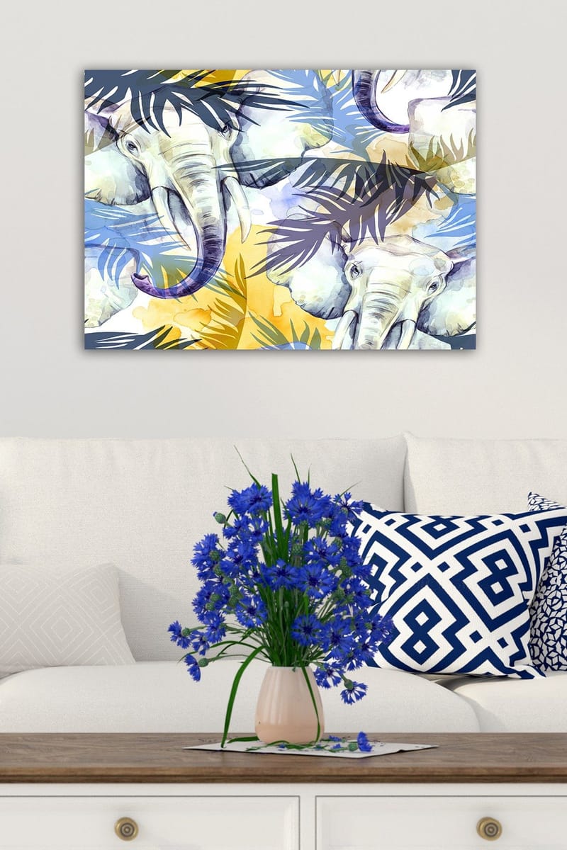 Dekorativ Canvasbilde 50x70 cm - Flerfarget - Interiør - Maleri & posters - Lerretsbilder