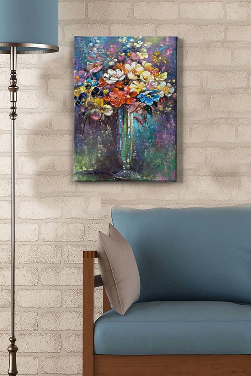 Dekorativ Canvasbilde 50x70 cm - Flerfarget - Interiør - Maleri & posters - Lerretsbilder