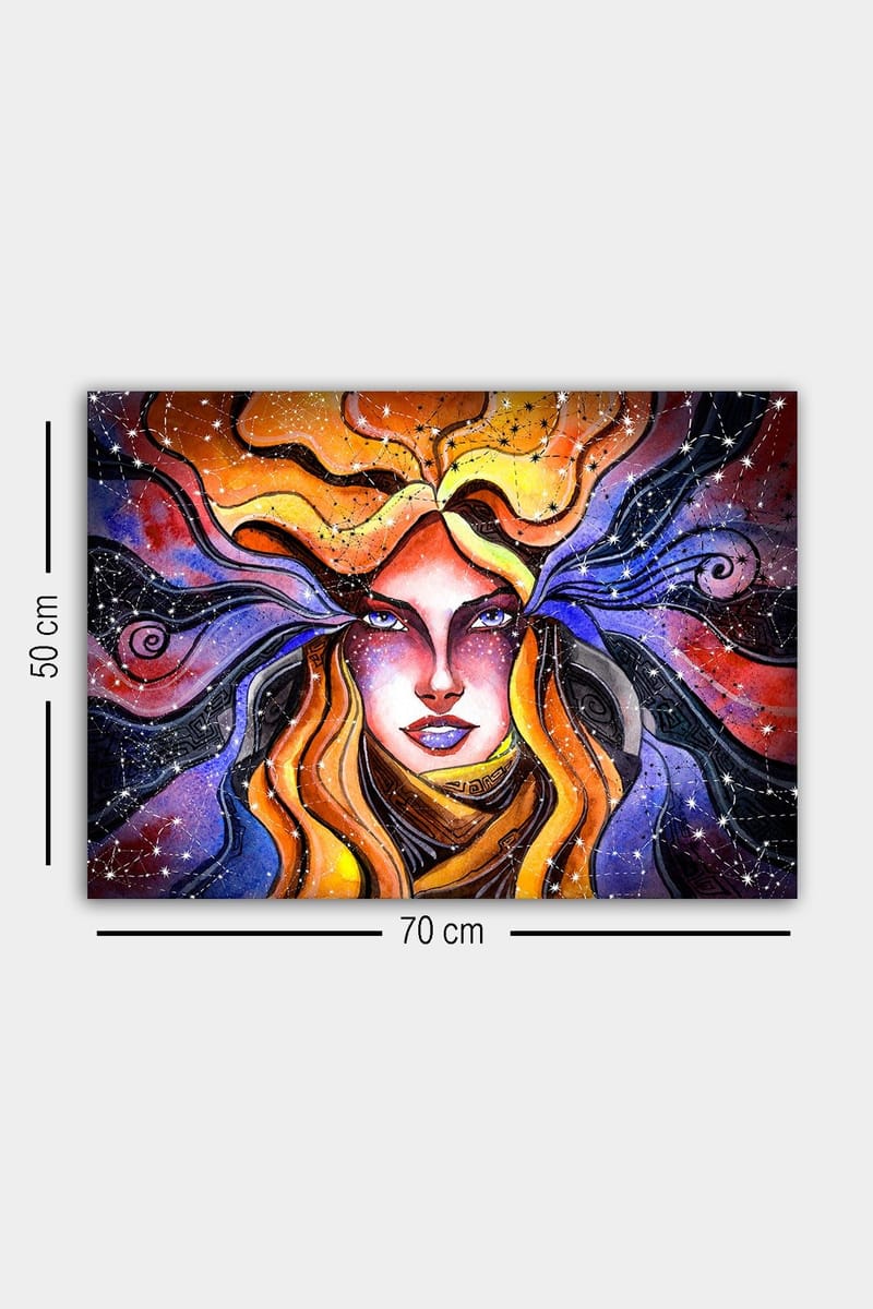 Dekorativ Canvasbilde 50x70 cm - Flerfarget - Interiør - Maleri & posters - Lerretsbilder