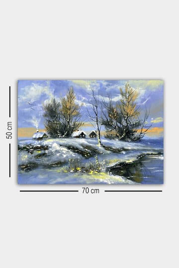 Dekorativ Canvasbilde 50x70 cm - Flerfarget - Interiør - Maleri & posters - Lerretsbilder