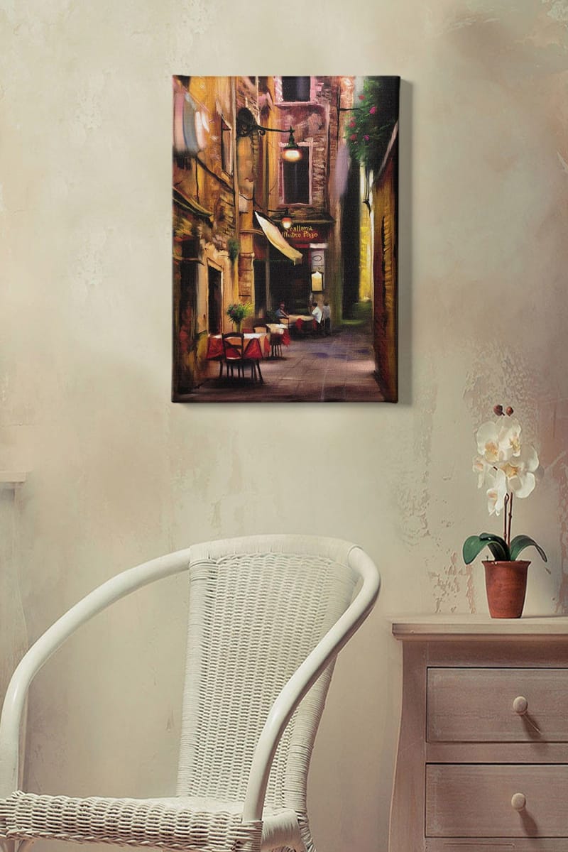 Dekorativ Canvasbilde 50x70 cm - Flerfarget - Interiør - Maleri & posters - Lerretsbilder