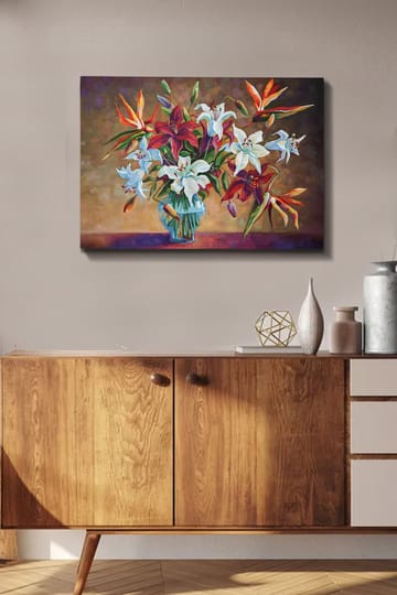 Dekorativ Canvasbilde 50x70 cm - Flerfarget - Interiør - Maleri & posters - Lerretsbilder