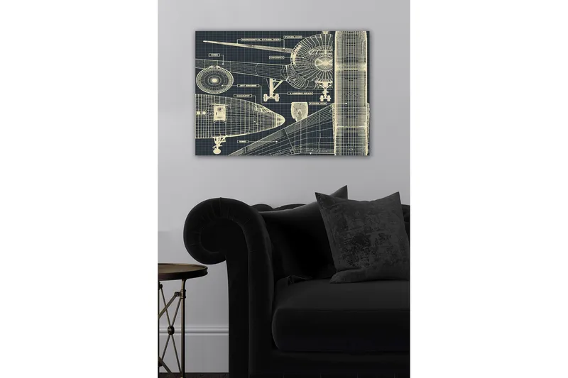 Dekorativ Canvasbilde 50x70 cm, Flerfarget