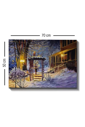 Dekorativ Canvasbilde 50x70 cm - Flerfarget - Interiør - Maleri & posters - Lerretsbilder