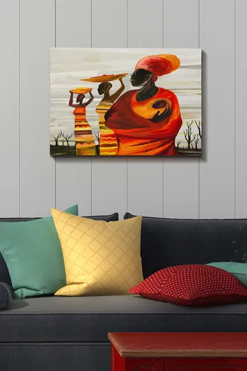 Dekorativ Canvasbilde 50x70 cm - Flerfarget - Interiør - Maleri & posters - Lerretsbilder