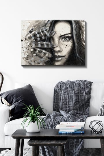 Dekorativ Canvasbilde 50x70 cm - Flerfarget - Interiør - Maleri & posters - Lerretsbilder