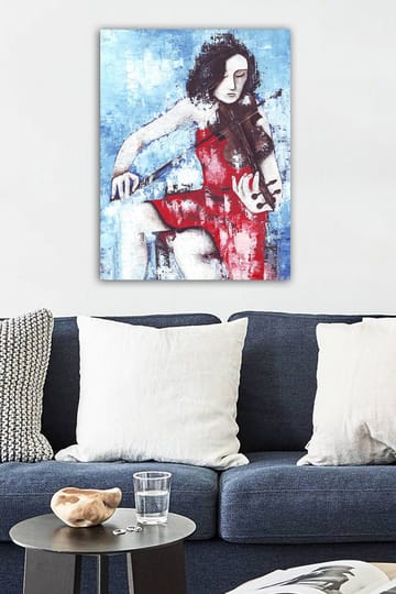 Dekorativ Canvasbilde 50x70 cm - Flerfarget - Interiør - Maleri & posters - Lerretsbilder