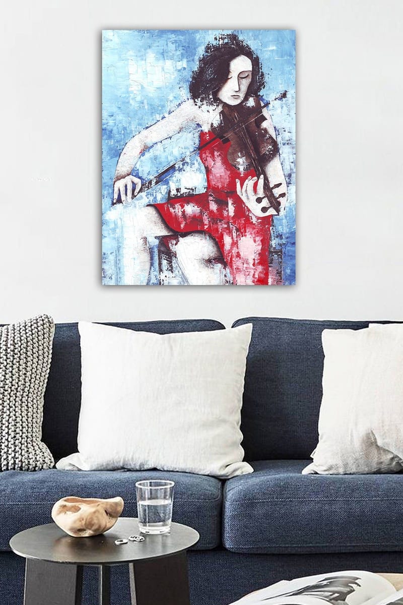 Dekorativ Canvasbilde 50x70 cm - Flerfarget - Interiør - Maleri & posters - Lerretsbilder