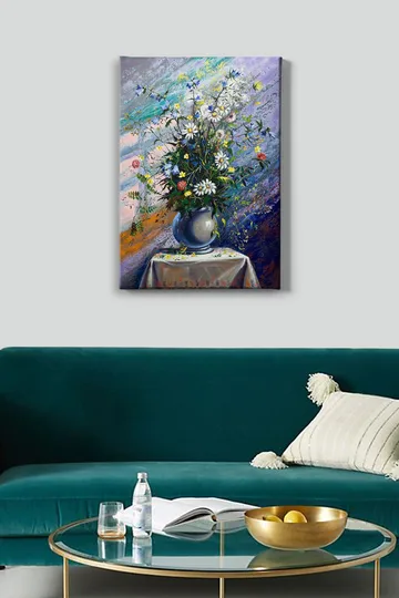 Dekorativ Canvasbilde 50x70 cm - Flerfarget - Interiør - Maleri & posters - Lerretsbilder