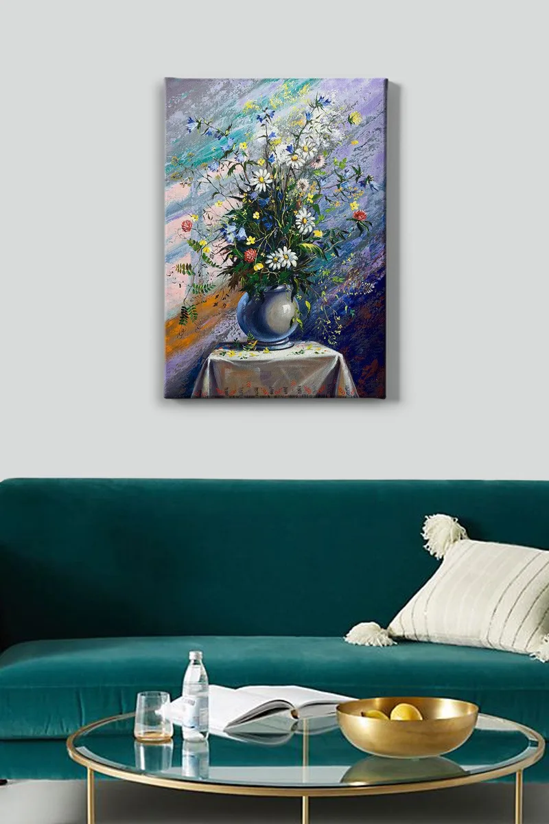 Dekorativ Canvasbilde 50x70 cm - Flerfarget - Interiør - Maleri & posters - Lerretsbilder