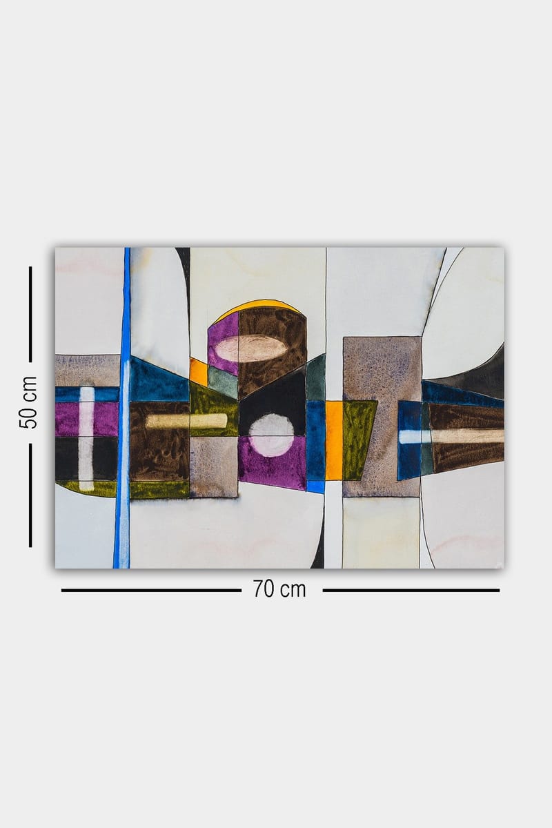 Dekorativ Canvasbilde 50x70 cm - Flerfarget - Interiør - Maleri & posters - Lerretsbilder